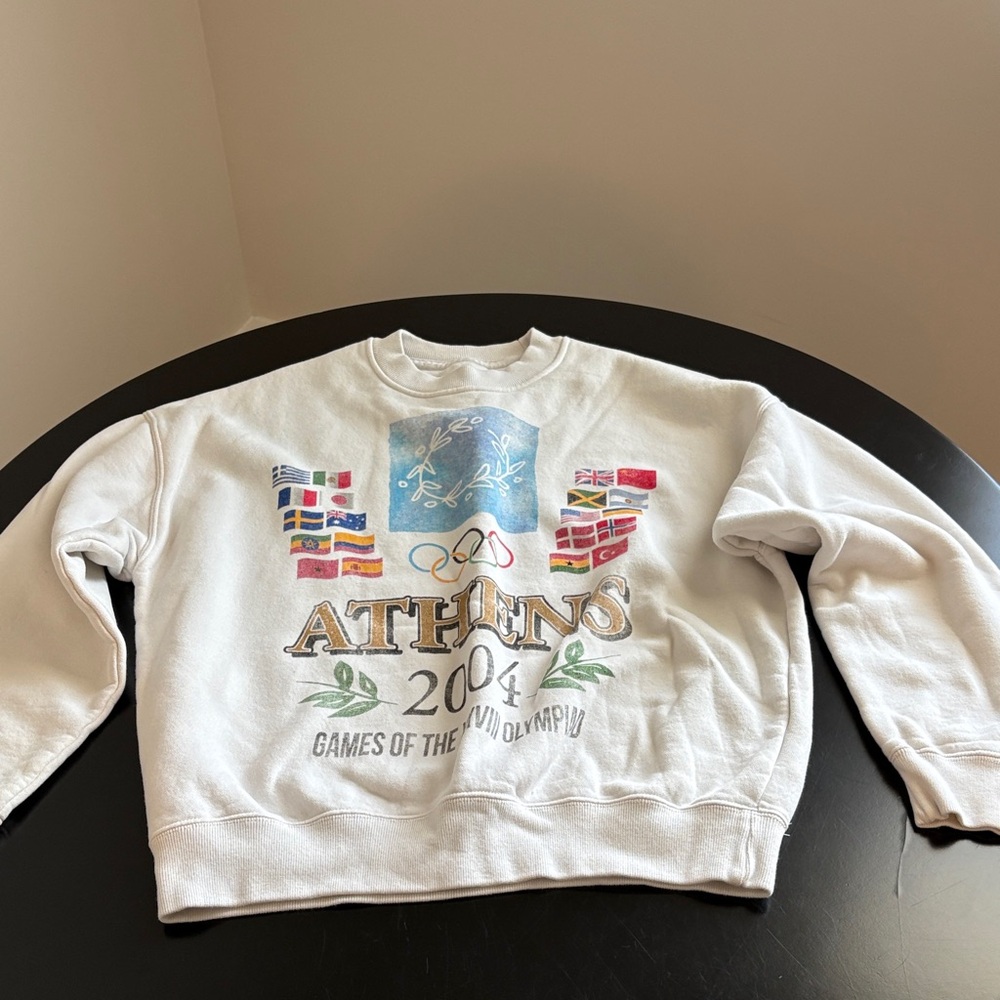 Abercrombie & Fitch White Athens 2004 Olympic Sweatshirt